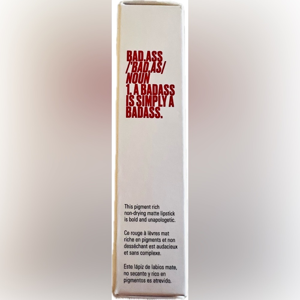 New in a box UOMA BEAUTY BAD ASS ICON MATTE LIPSTICK DIANA, 4.1g net wt/0.14 oz - Picture 6 of 9